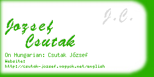 jozsef csutak business card