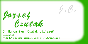 jozsef csutak business card